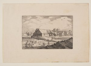 Höfe und Bleichfelder, aus Ansichten der Umgebung von Haarlem (Plaisante Plaetsen) von Claes Jansz. Visscher