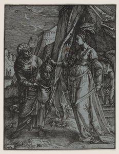 Judith mit dem Haupt des Holofernes von Claes Jansz. Visscher