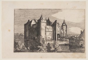 Das Schloss von Muiden, aus Vier Burgen in Holland und Utrecht von Claes Jansz. Visscher