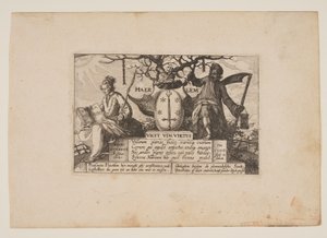 Titelblatt, aus Ansichten der Umgebung von Haarlem von Claes Jansz. Visscher