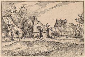 Bauernhöfe in einem Dorf