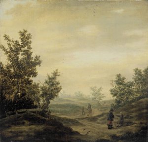 Straße in den Dünen von Claes van Beresteyn (attributed to)