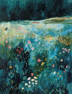 Lebendige Wildblumenwiese