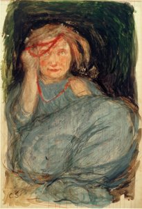 Kind mit Korallenkette von Clara Siewert