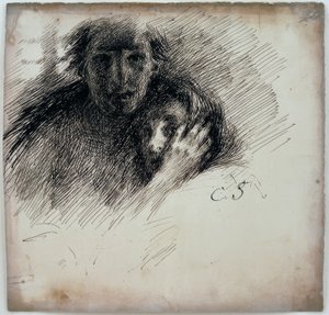 Mutter, ihr Kind beschützend von Clara Siewert