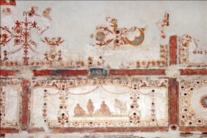 Detail der Dekoration in der Domus Aurea in Rom, 64-68 n. Chr. von Classical Antiquities
