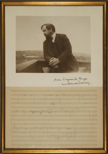 Manuskriptseite der Musik für 