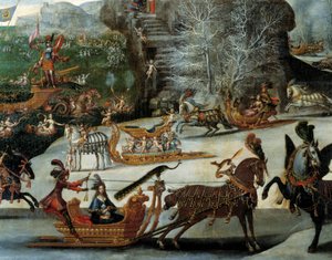 Der Schlitten (Detail) von Claude Deruet