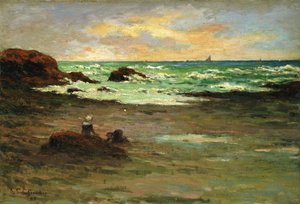 Eine Ecke des Strandes in Concarneau von Claude Emile Schuffenecker