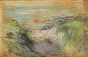 Ein Weg zwischen Dünen zum Meer