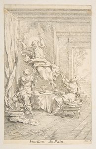 Teilung des Brotes von Claude Gillot, Jacques Gabriel Huquier
