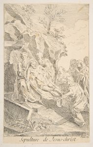 Grablegung Christi, n.d. von Claude Gillot, Jacques Gabriel Huquier