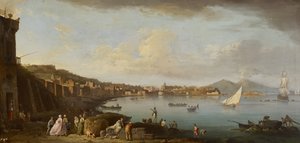 Neapel, Blick auf die Bucht von Süden, ca. 1742 von Claude Joseph Vernet