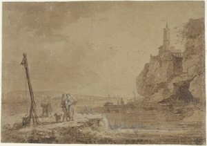 Kleiner Hafen unter Klippen
