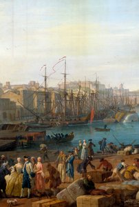 Der Hafen von Marseille im 18. Jahrhundert (Detail)