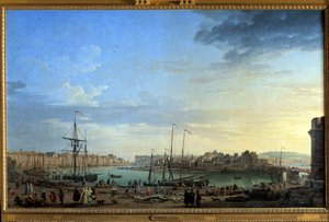 Ansicht des Hafens von Dieppe