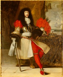Ganzkörperporträt von Ludwig XIV., König von Frankreich und Navarra (1638-1715) von Claude Lefebvre