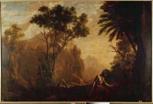 Landschaft mit St. Onuphrius von Claude Lorrain