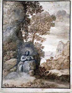 Landschaft mit der Magdalena