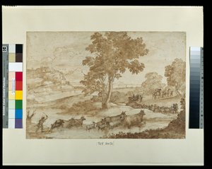 Landschaft mit der Reise von Jakob
