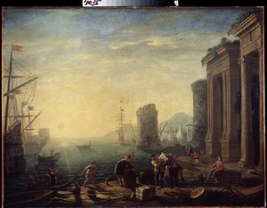 Morgen im Hafen von Claude  Lorrain
