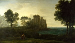 Landschaft mit Psyche vor dem Palast des Amor oder das verzauberte Schloss