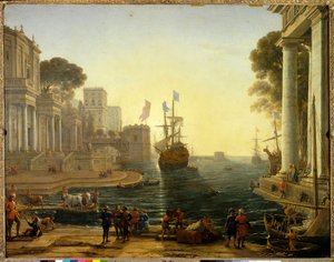 Ulysses gibt Chryseis ihrem Vater zurück von Claude Lorrain