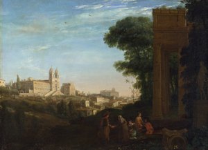 Eine Ansicht von Rom von Claude Lorrain
