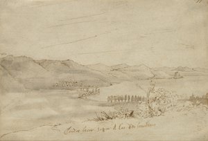 Ansicht des Bracciano-Sees, ca. 1638-39