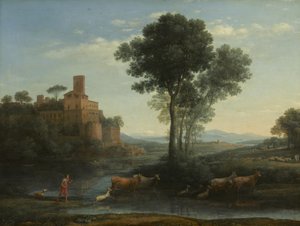 Landschaft mit der Reise von Jakob, 1677