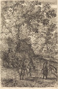 Hirte mit vier Ziegen (Les quatre chèvres) von Claude Lorrain