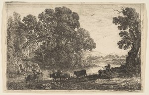 Der Kuhhirte, 1636 von Claude Lorrain