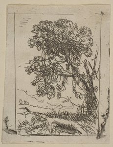 Die zwei Landschaften, linker Baum von Claude Lorrain