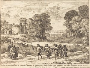 Zeit, Apollo und die Jahreszeiten von Claude Lorrain