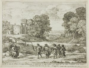 Zeit, Apollo und die Jahreszeiten von Claude Lorrain