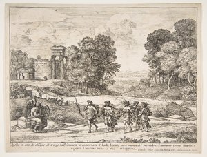 Zeit, Apollo und die Jahreszeiten von Claude Lorrain