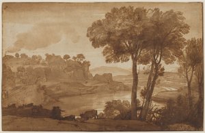 Ansicht der Acqua Acetosa, ca. 1645 von Claude Lorrain