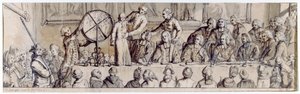 Ziehung der Lotterie im Hotel de Ville, 1772 von Claude Louis Desrais