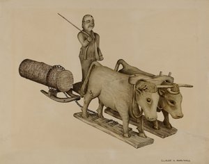 Holztransport von Claude Marshall