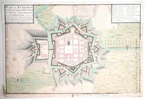 Plan von Saarlouis, aus Traite de Fortifications