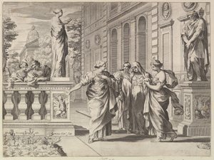 Allegorie zu Ehren des Römischen Kollegs, gegründet von der Familie Borghese, 1615-88
