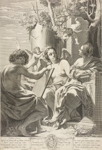 Allegorie über die Fähigkeiten der Seele von Claude Mellan