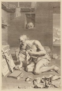 Büssender Heiliger Hieronymus von Claude Mellan