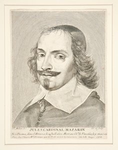 Kardinal Jules Mazarin (1602-1661) von Claude Mellan