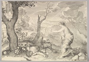 Tod des Adonis von Claude Mellan