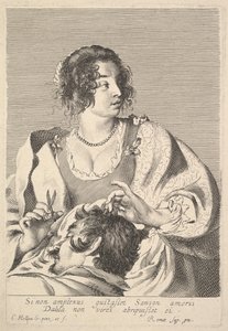 Delilah schneidet Samsons Haar