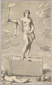Weibliche Figur von Claude Mellan