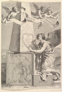 Frontispiz für das Neue Testament auf Griechisch, 1642 von Claude Mellan