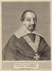 Porträt von Claude de Rebé, Erzbischof von Narbonne von Claude Mellan