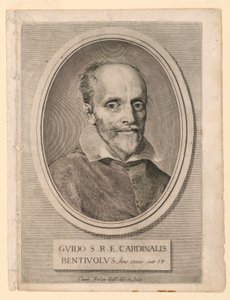 Porträt von Kardinal Guido Bentivoglio von Claude Mellan